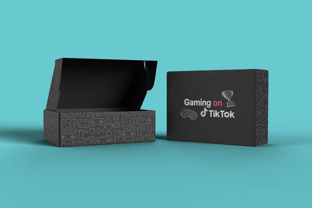 Gaming on TikTok visual detail.