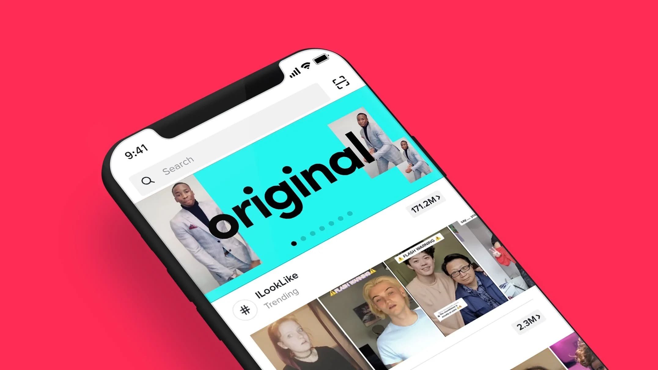 TikTok product banner applications from the global brand refresh.